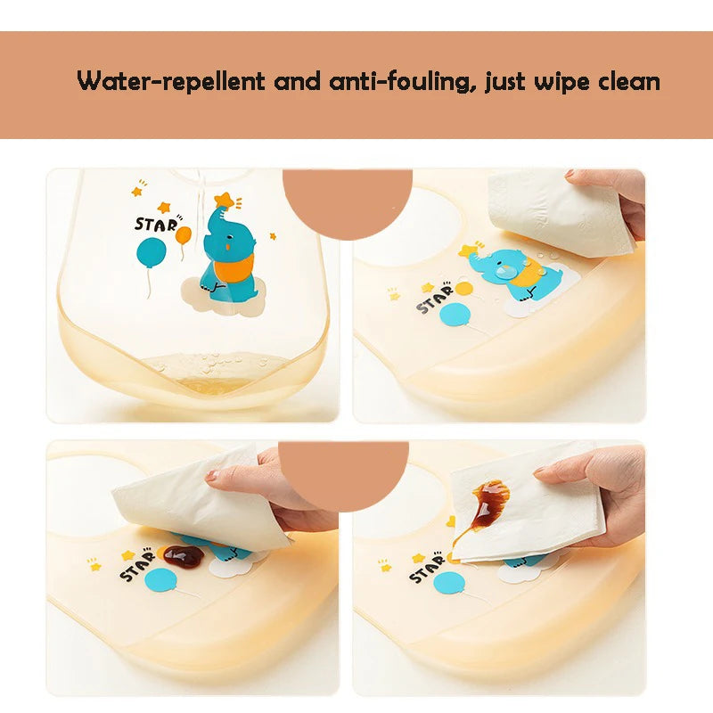 Bavaglini impermeabili per bambini Silicone Ultra-morbido