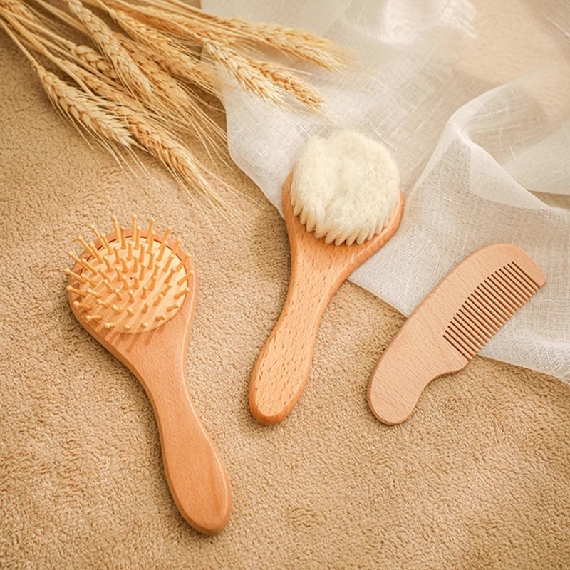 spazzola per lana capelli e pettine per bambini