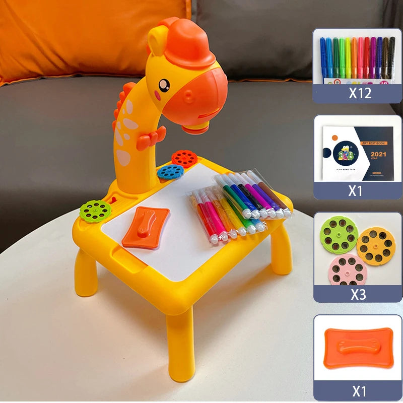 Bambini led proiettore tavolo da disegno giocattolo pittura