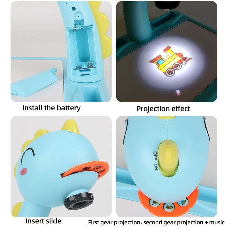 Bambini led proiettore tavolo da disegno giocattolo pittura